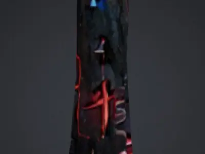 2 Arcane Candle Low-poly 3D model