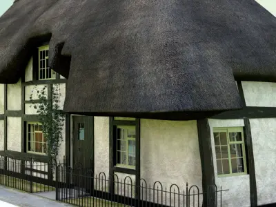 Thatched Tudor Cottage 3D model