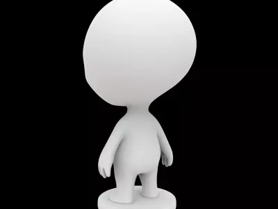 Cute Alien Figurine 3D Print Model 3D print model