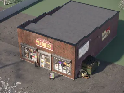 Liquor Store 3D model