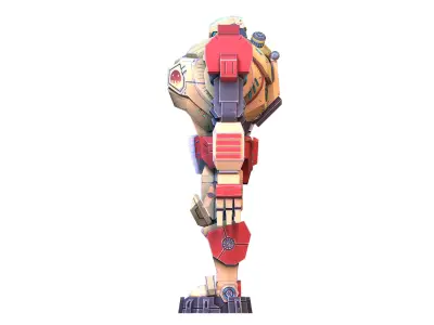 Battle Mech  Low-poly 3D model purchase