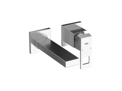 Cube Countertop Vessel 50 Set 3D model