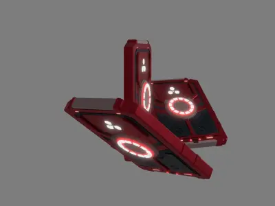 Sci-Fi card 3D model