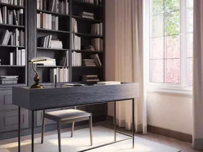 Modern Minimal Study Room  3D model