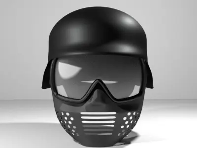 Paintball Facemask - Type 5 3D model