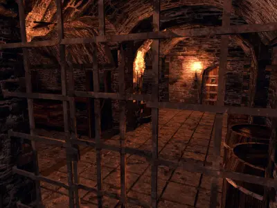 Medieval Dungeon - Modular Low-poly 3D model