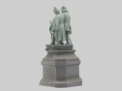 The Defenders of Liberty statue model 3D model