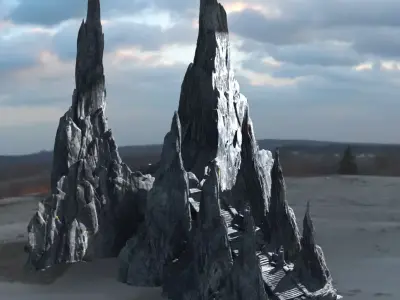 Kali Ancient rocks  3D model