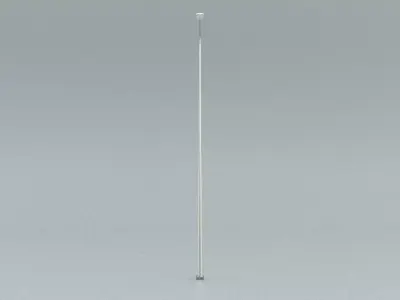 laos Street Lamp Low-poly 3D model