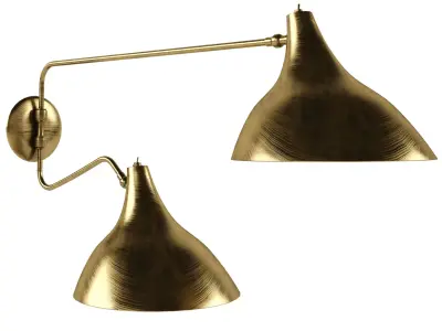 AERIN CHARLTON MEDIUM DOUBLE WALL LIGHT IN HAND 3D model