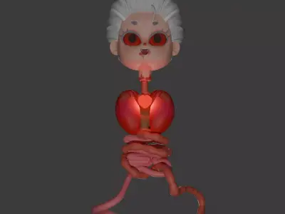 Krasue Low-poly 3D model