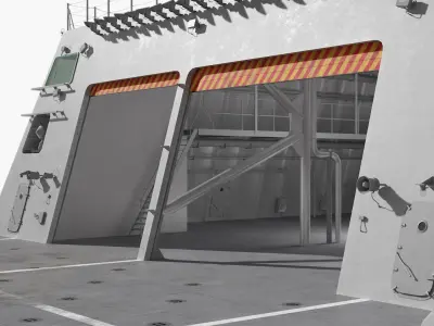  Combat Naval Ship USS Independence LCS-2 Rigged for Maya 