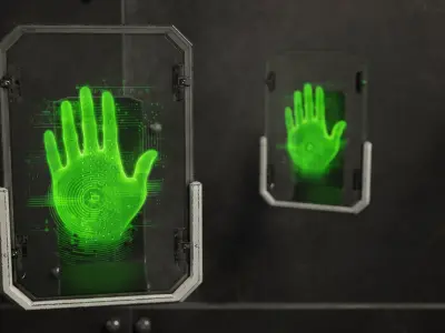 Sci-Fi Digital Hand Scanner v3 Low-poly 3D model