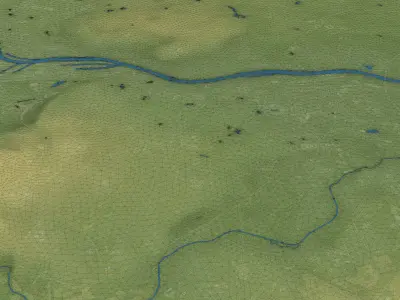 Frankfurt - Topography Terrain 3D City 3D Model Pack