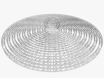 Circle Square Truss Modular Collection 10 stl Modular Pieces  3D print model