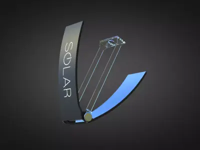 Solar Lighter 3D Model 3D model