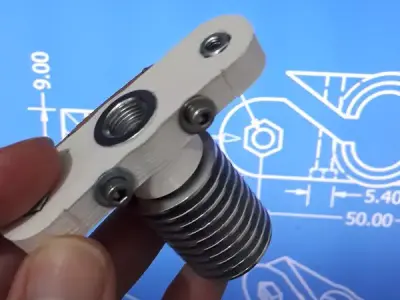 Lightweight precise J-Head connector 3D print model
