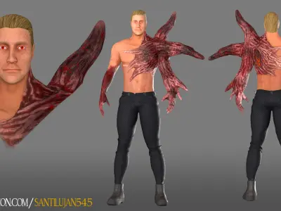 Big Bad Evil Guy who looks like Albert Wesker from Resident Evil 3D model