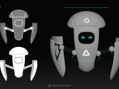 Bi-Bot V1 3D model