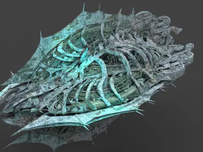 Star Ship Ocean Stingray 2 3D model