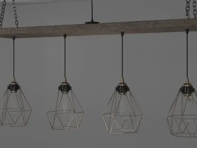Roof Hanging Lights 3D model