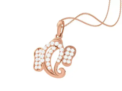 Spiritual Ganesha Pendant 3D print model get