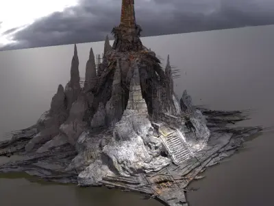 Alien Crystal Dome  3D model