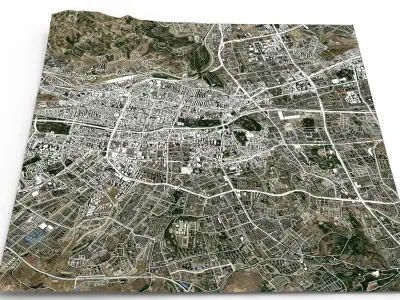 Cityscape Urumqi China 3D model