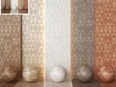 Marazzi ArtCraft Collection Decorative Tile - Decors -Set of 13 Texture