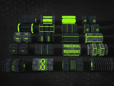 Ngon Sci-Fi Box Collection Type Two 3D model