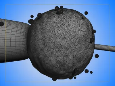 Artificial insemination in vitro fertilization fertility 3D model