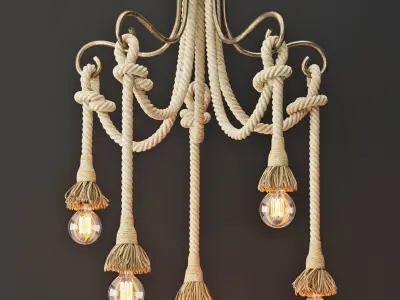 Loft Rope Light 5 3D model