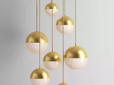 Pendant lighting CEDAR AND MOSS GLOBE  3D model