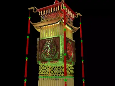 Chinese Palace Lantern  3D model 7