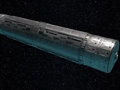 Space Module 001 3D model