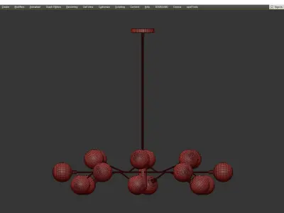 Four Hands Pellman Chandelier Low-poly 3D model