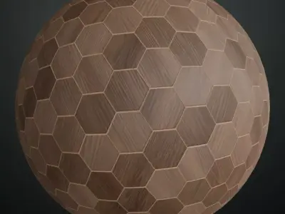 Antique High-Gloss Parquet Floor PBR Seamless Texture order