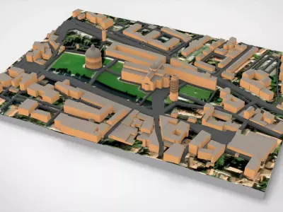 Piazza del Duomo Milan Italy 3D model