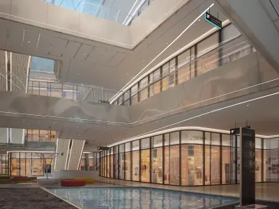 Modern Shopping Mall 04 3D model