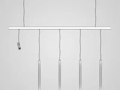 Hanging Halogen Lamp Set 23 3D model