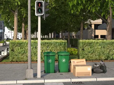 White City 2 Low-poly 3D model