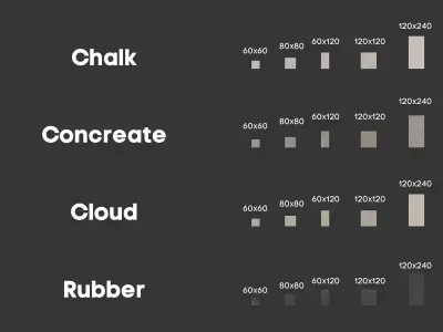 Florim Creative Design Studios Tile Set - 28 in 1 - Texture  Texture