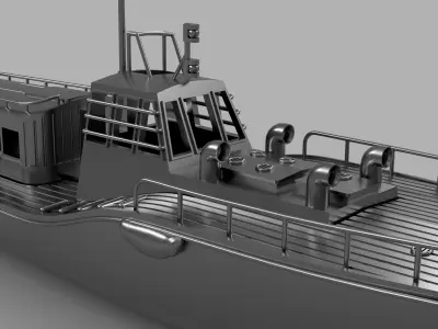 1-350 IJN 15m Motor Boat STL 3D print model