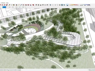 Sketchup Cultral Center F8 3D model
