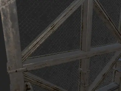 Giant Gate Low-poly 3D model