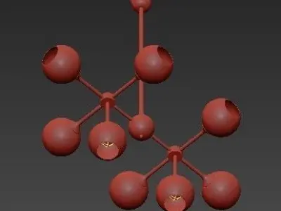 Niklas 8 Pendant Light 3D model