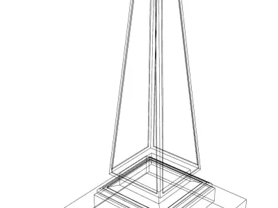 Podhering Obelisk Low-poly 3D model