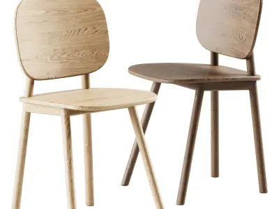 Paddle Chair and Table by Cruso 3D model