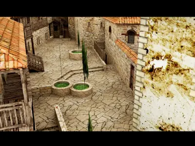 Monastery of Varlaam- 3d Model 3D model