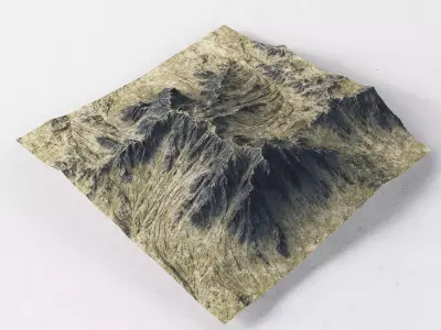 Landscape mountains 3D model